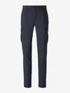 Incotex Cargo Flannel Trousers In Trapped Fit