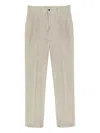 Incotex Textured Straight-leg Trousers In Neutral