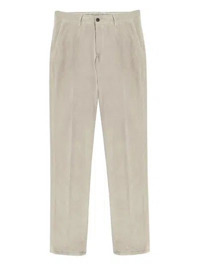 Incotex Textured Straight-leg Trousers In Neutral
