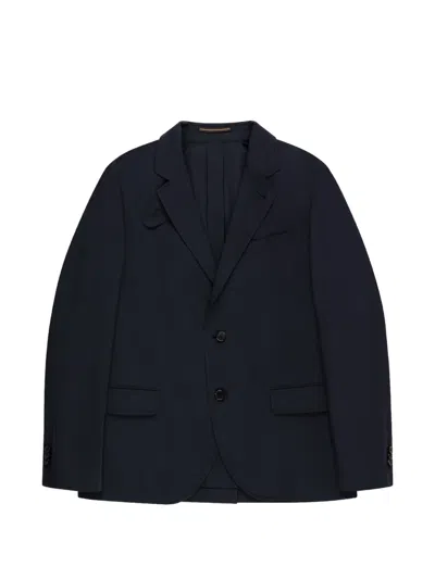 Incotex Throat-latch Single-breasted Blazer In Black