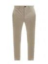 Incotex Tight Fit Sustainable Cotton Trouser In Neutral