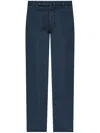 Incotex Trousers With Back Pockets And Belt Loops In Blue
