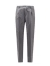 Incotex Pattern 54 Virgin Wool Trouser With Pinces In Grey