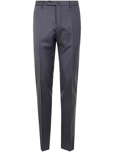 Incotex Tailored Trousers With Creased Design And Pockets In Blue