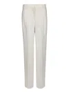 Incotex Tailored White Trousers With Design And Functionality