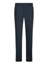 Incotex Slim-fit Trousers With Modern Cut In Blue In Blue
