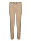 Incotex Beige Trousers With Front Zip Closure