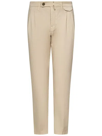 Incotex Trousers In Neutral