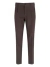 Incotex Pleated Chino Trousers In Brown