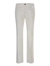 Incotex Light Grey Elegant Trousers In White