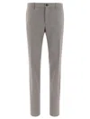 Incotex Tailored Grey Trousers With Straight-leg Cut In Gray