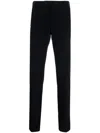Incotex Trousers With Back Pockets And Belt Loops In Black