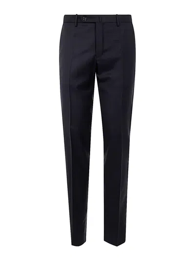 Incotex Trousers Pleated Front Belt Loops In Blue