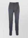 Incotex Trousers Back Pockets Belt Loops Front Pleats