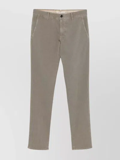Incotex Trousers Back Pockets Belt Loops Side Pockets In Gray