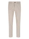 Incotex Tailored Trousers With Pockets And Loops In Beige