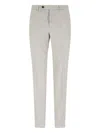 Incotex High-waisted Beige Chino Pants With Straight Leg Design In Beige
