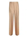 Incotex Tailored Beige Trousers With High Waist In Beige