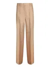 Incotex Tailored Beige Trousers With High Waist In Beige