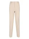 Incotex Beige Cotton Straight-leg Trousers With Tailored Finish In Beige