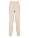 Incotex Beige Cotton Straight-leg Trousers With Tailored Finish In Beige