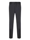 Incotex Sleek Trousers With Tailored Fit And Premium Fabric Finish In Black