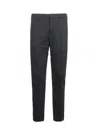 Incotex Sleek Trousers With Tailored Fit And Premium Fabric Finish In Black