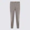 Incotex Straight-leg Tailored Pants With Subtle Pleats In Gray
