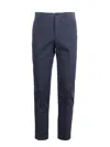 Incotex High Waist Straight Leg Trousers In Blue