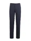 Incotex Tapered Pleated Virgin Wool-twill Trousers In Blue