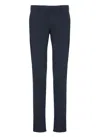 Incotex Straight Cotton Trousers With Pockets In Black