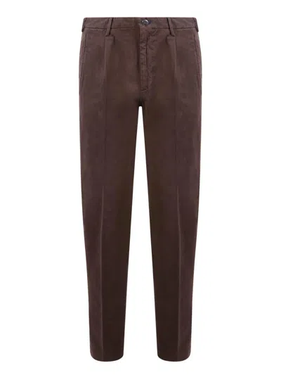 Incotex Trousers In Brown
