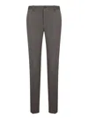 Incotex Cotton Straight-leg Trousers In Brown