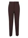 Incotex Straight Leg Trousers With Belt Loops And Pockets In Brown