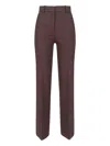 Incotex Straight Leg Trousers With Belt Loops And Pockets In Brown