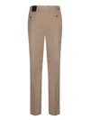 Incotex Beige Corduroy Trousers In Brown