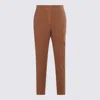 Incotex Comfortable Trousers Featuring Elastic Waistband In Brown