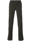 Incotex Slim-cut Chino Trousers In Brown