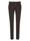 INCOTEX INCOTEX TROUSERS BROWN