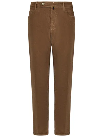 Incotex Trousers In Brown