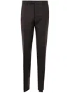 Incotex Belt-loop Casual Pants In Brown