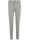 Incotex Trousers Featuring Striped Pattern And Belt Loops In Grey