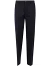 Incotex Tailored Trousers With Straight Leg And Pockets In Dark Bleu
