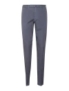 Incotex Wool Classic Trousers In Dark Blue