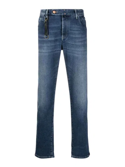 Incotex Trousers In Blue