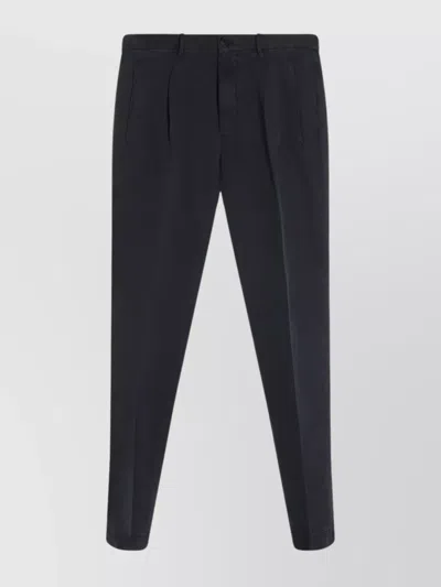 Incotex Trousers Front Pleats Belt Loops In Grey
