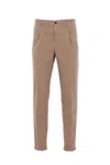 Incotex Pleated Trousers In Gold