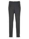 Incotex Tailored Grey Virgin Wool Chinos In Gray