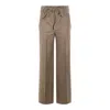 Incotex High Waist Wide Leg Checked Trousers Bow Detail In Gray