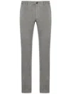 Incotex Trousers With Back Pockets And Belt Loops In Gray
